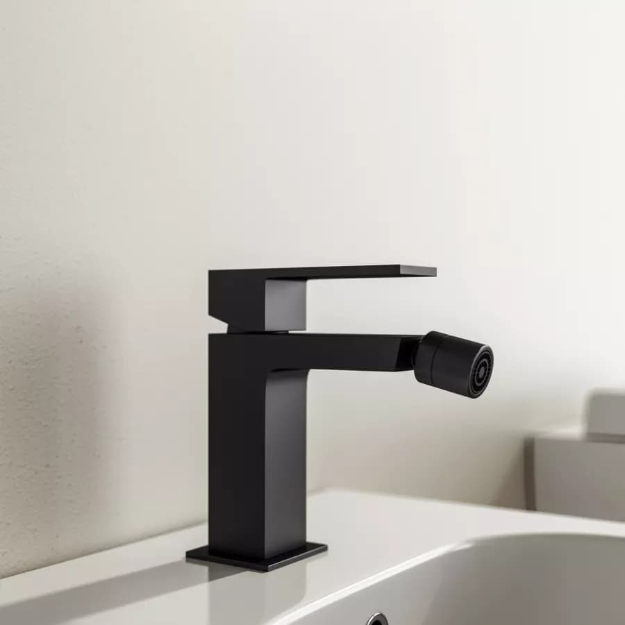 Set miscelatore lavabo bidet e incasso doccia nero – Tiamat