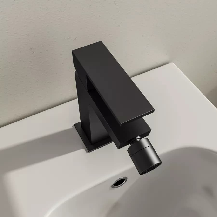 Set miscelatore lavabo bidet e incasso doccia nero – Tiamat
