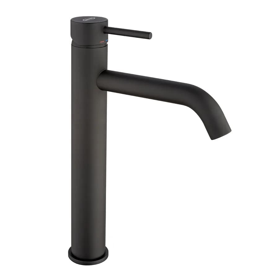 Set miscelatori lavabo alto + bidet nero opaco Gun di Jacuzzi - Rubinetteria