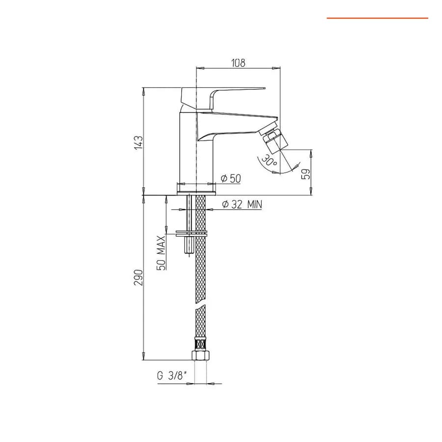 Set miscelatori lavabo + bidet + incasso doccia 2 vie nero opaco Inca di Jacuzzi - Rubinetteria