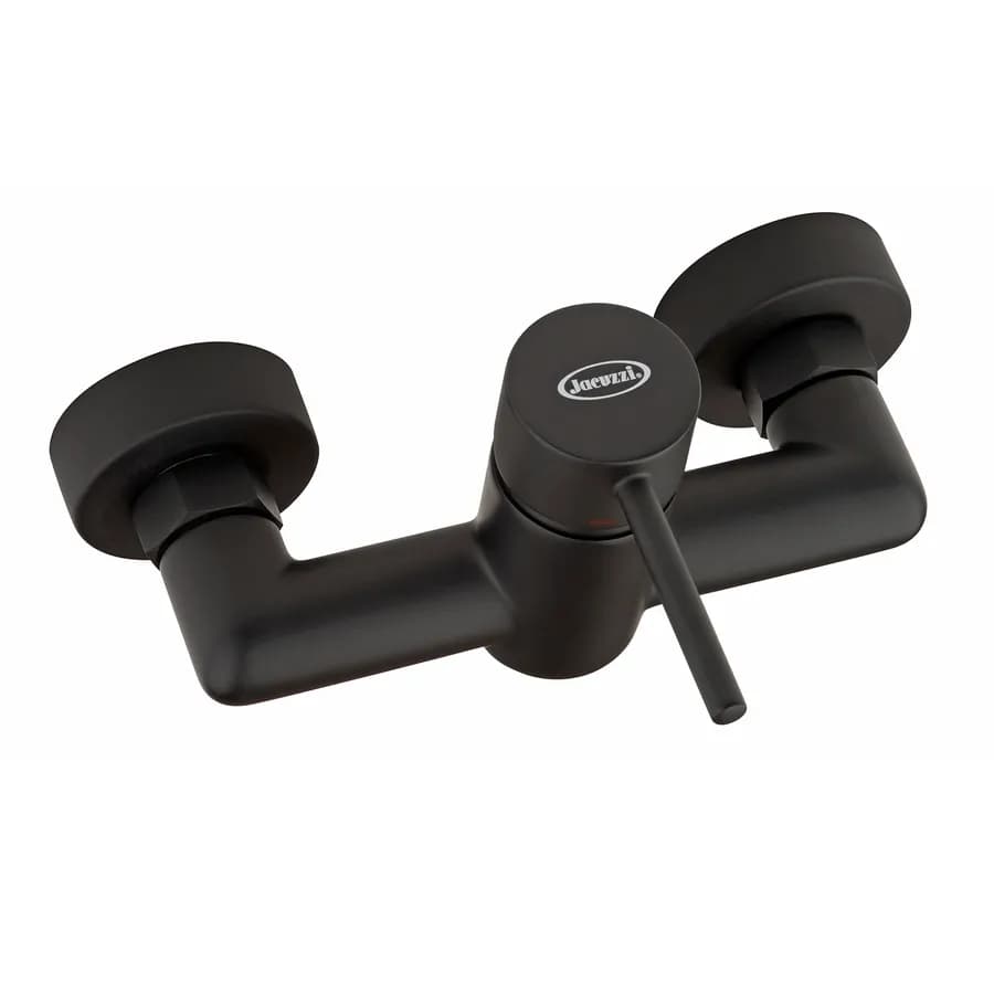 Set miscelatori lavabo + bidet + esterno doccia nero opaco Gun di Jacuzzi - Rubinetteria