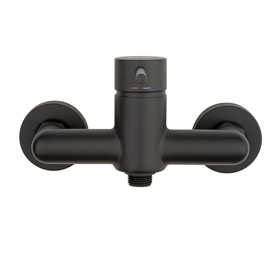 Set miscelatori lavabo + bidet + esterno doccia nero opaco Gun di Jacuzzi - Rubinetteria