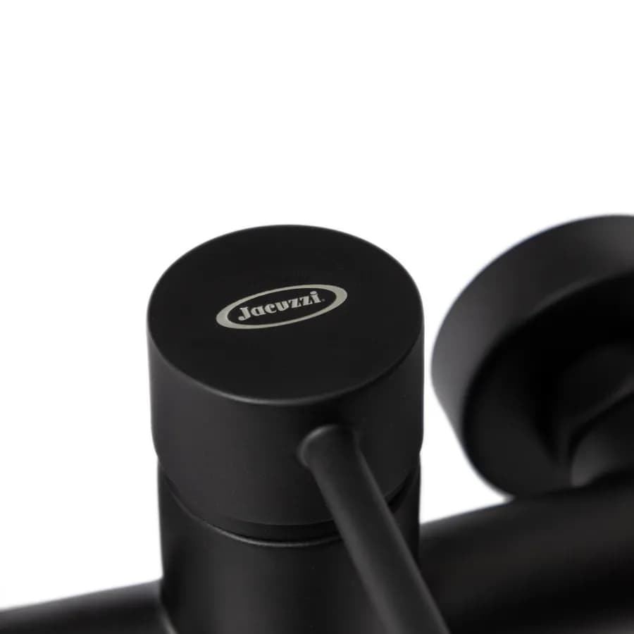 Set miscelatori lavabo + bidet + vasca con accessori nero opaco Gun di Jacuzzi - Rubinetteria