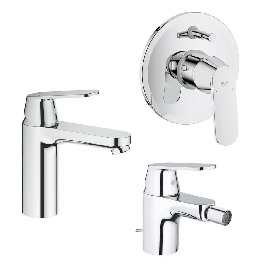 Set miscelatori lavabo M con bidet e con incasso doccia con deviatore GROHE Eurosmart Cosmopolitan
