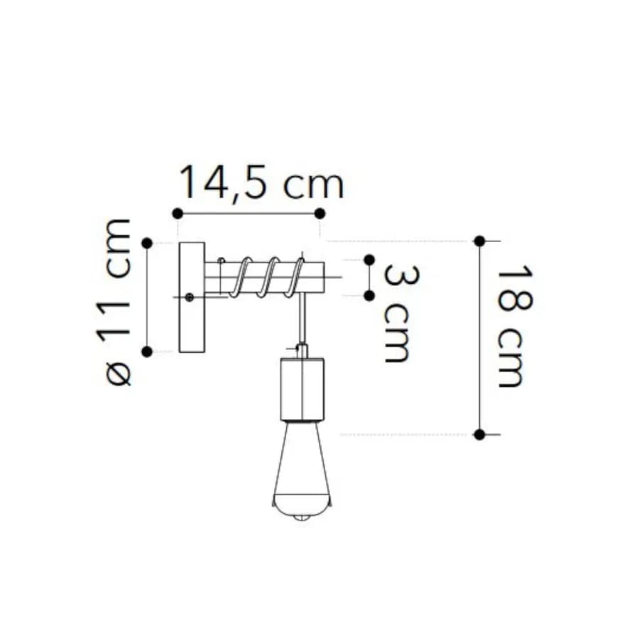 Set plafoniera + 2 applique in metallo bianco con supporti in legno