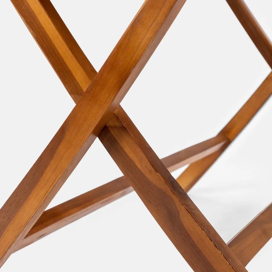 Set pranzo tavolo 120x70 cm e 4 sedie in legno teak - Louis