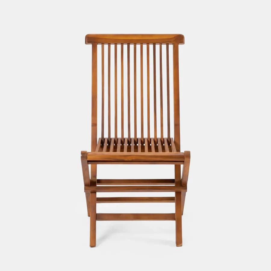 Set pranzo tavolo 120x70 cm e 4 sedie in legno teak - Louis
