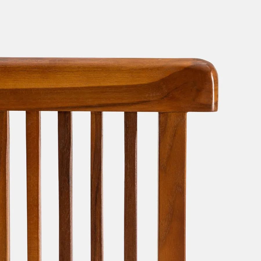 Set pranzo tavolo 120x70 cm e 4 sedie in legno teak - Louis