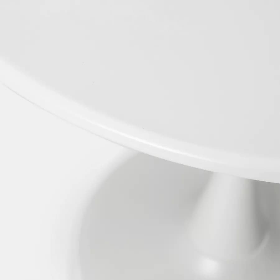 Set pranzo con tavolo rotondo 80 cm e 4 sedie impilabili in polipropilene bianco - Tulipano