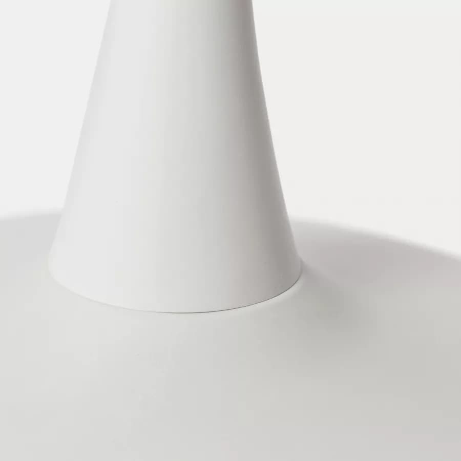 Set pranzo con tavolo rotondo 80 cm e 4 sedie impilabili in polipropilene bianco - Tulipano