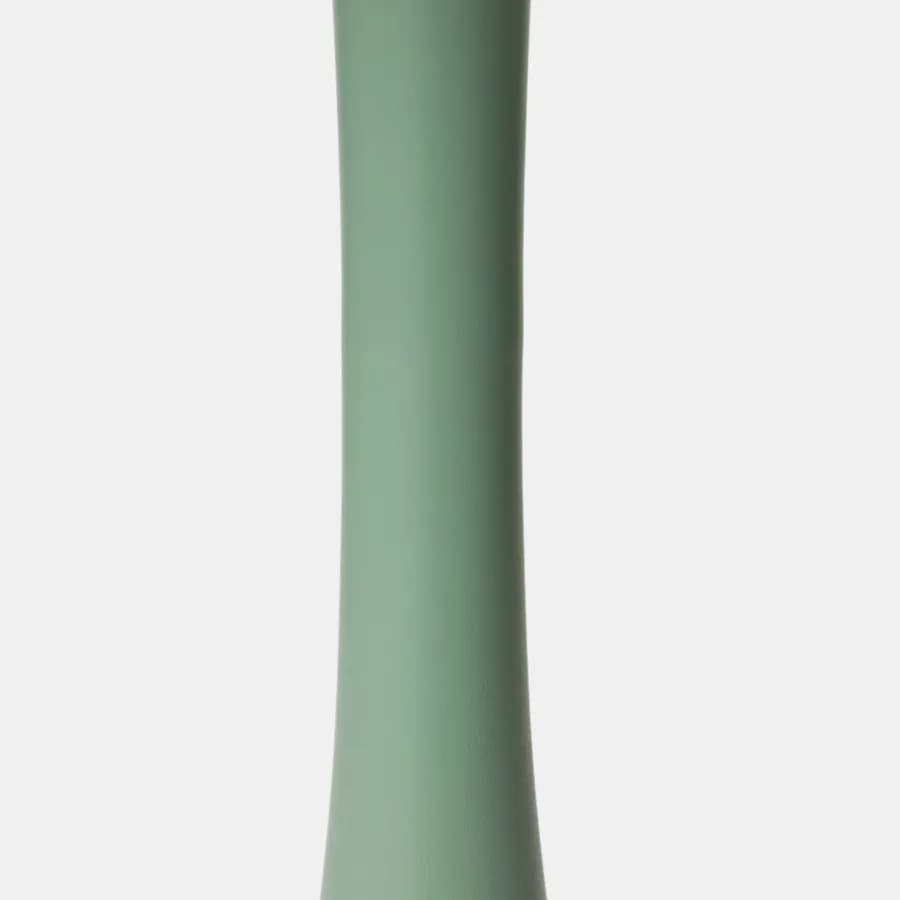 Set pranzo con tavolo rotondo 80 cm e 4 sedie impilabili in polipropilene verde giada - Tulipano