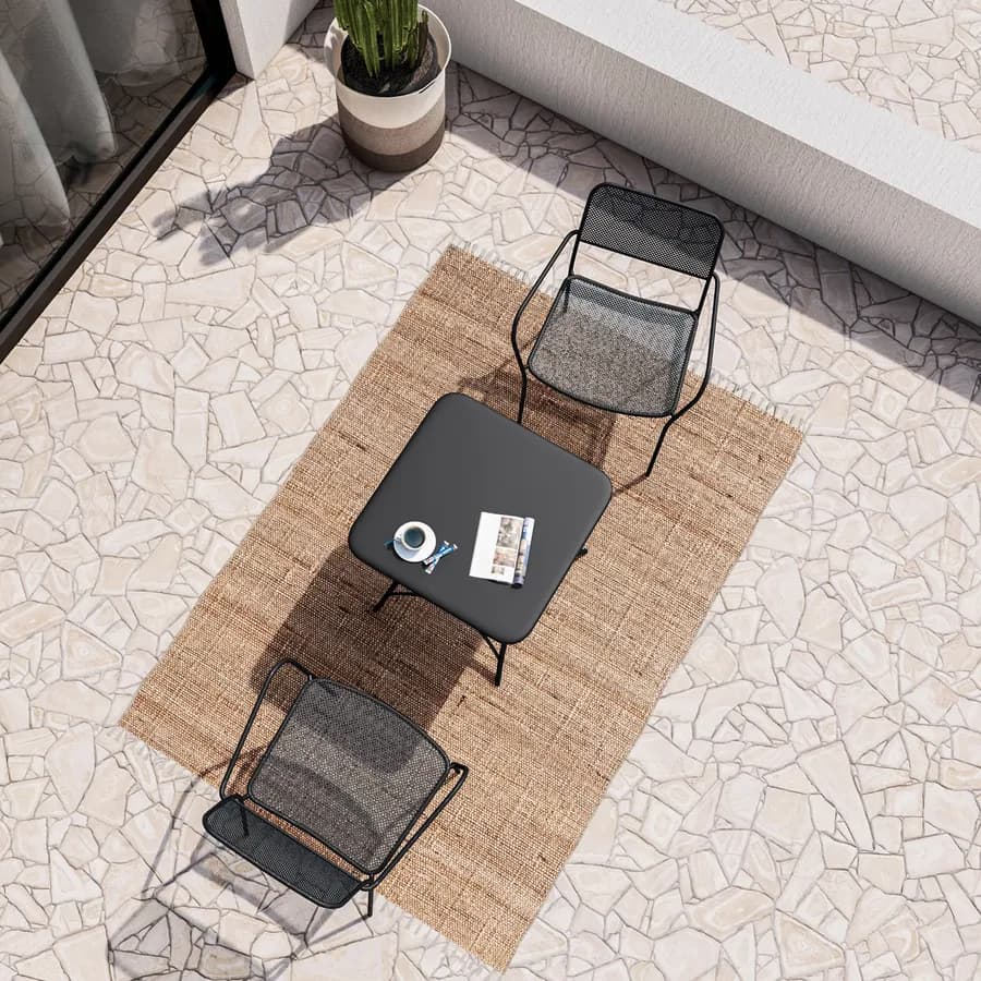 Set bistrot tavolo pieghevole 60x60 cm e 2 sedie con braccioli in acciaio nero - Faber
