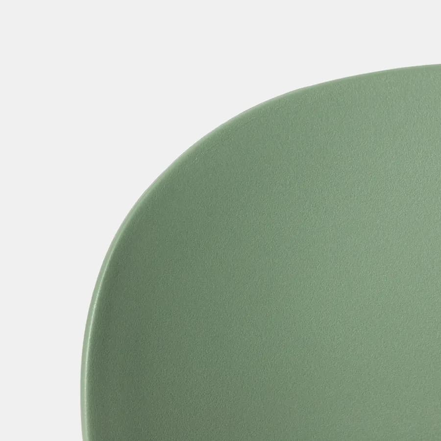 Set pranzo da giardino con tavolo 80x80 cm e 4 sedie in polipropilene verde salvia - Qalis
