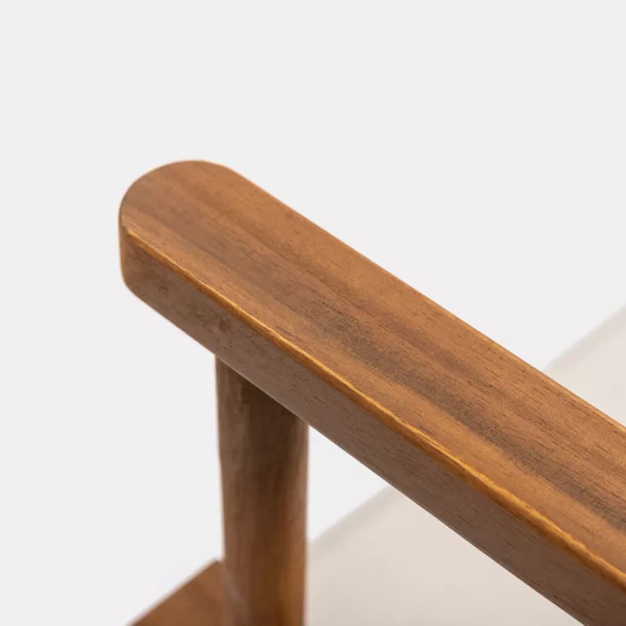 Set pranzo tavolo rotondo 100 cm e 4 sedie regista ecrù in legno di acacia - Paja