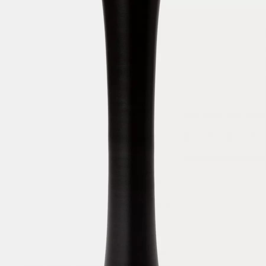 Set pranzo tavolo rotondo 100 cm e 4 sedie impilabili in polipropilene nero - Tulipano