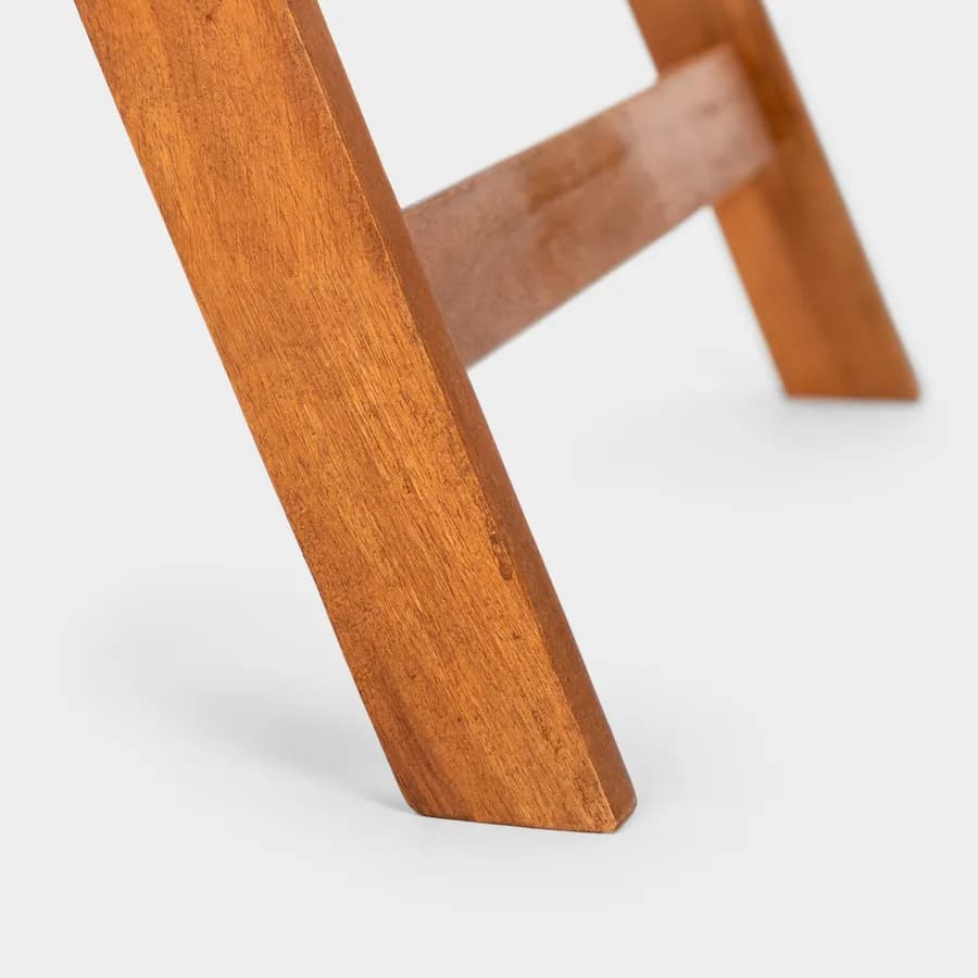 Set pranzo tavolo 115x70 cm e 4 sedie con braccioli regolabili in legno di acacia - Paja