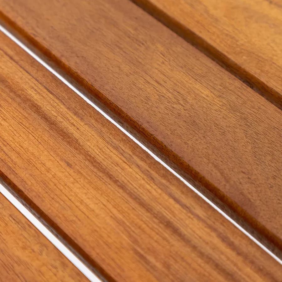 Set pranzo tavolo 90x90 cm con 4 sedie pieghevoli in legno di acacia - Paja