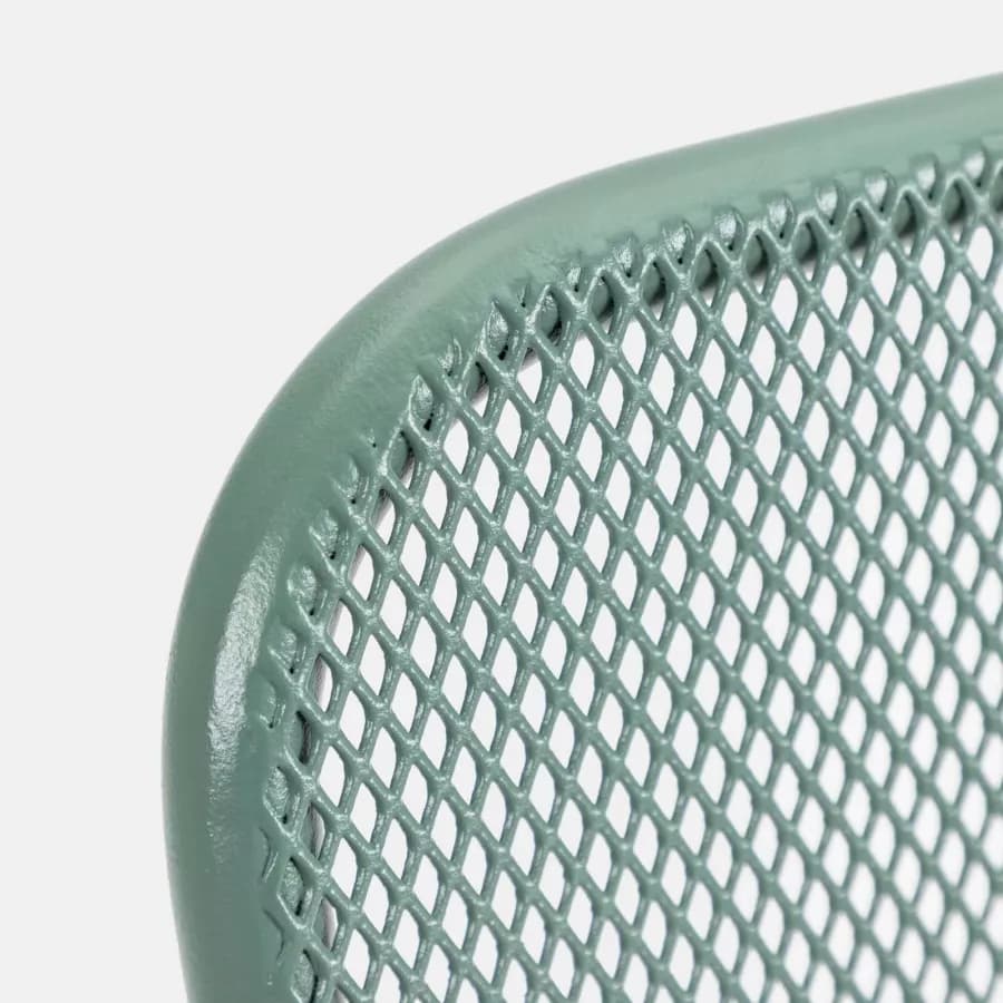 Set bistrot tavolo pieghevole 60x60 cm e 2 sedie in acciaio verde marino - Faber