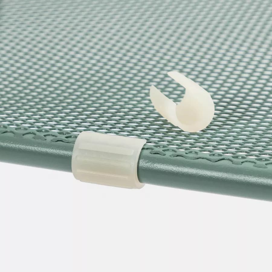 Set bistrot tavolo pieghevole 60x60 cm e 2 sedie in acciaio verde marino - Faber