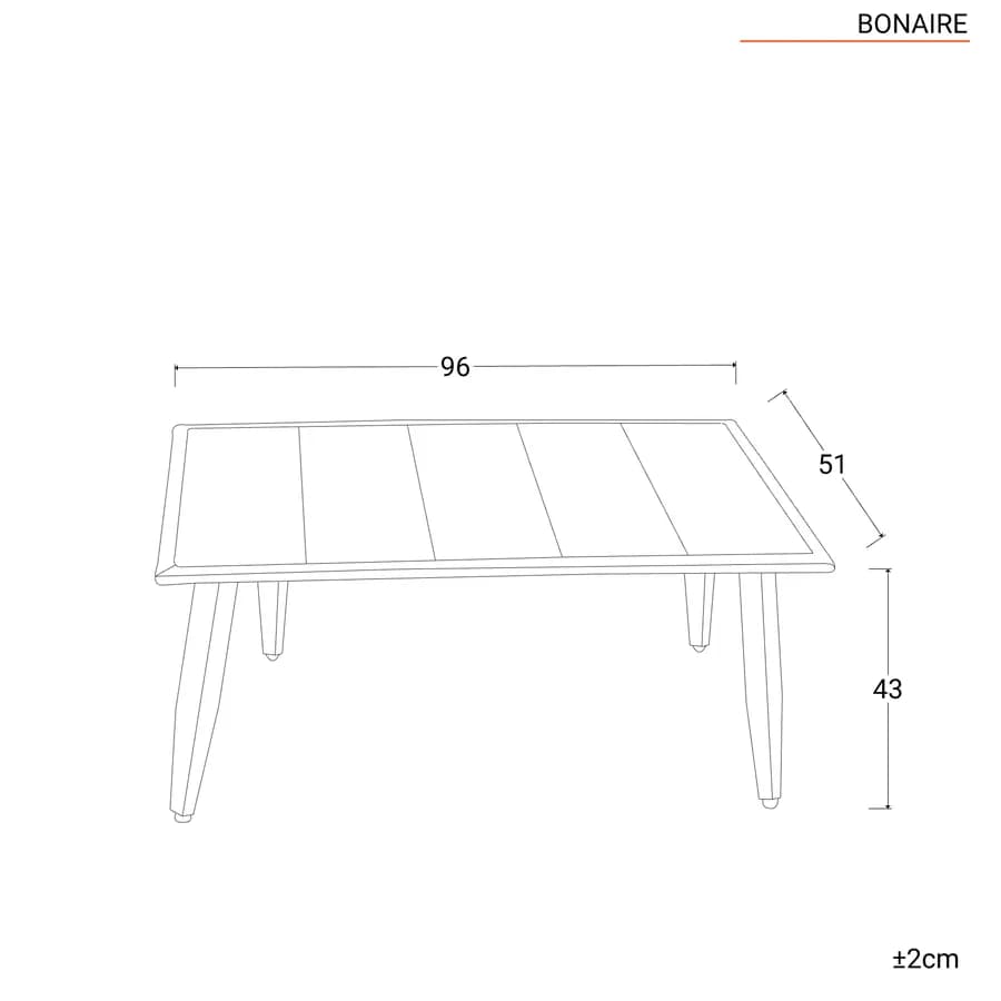 Set relax 4 posti antracite rivestito in corda con cuscini e tavolino - Bonaire