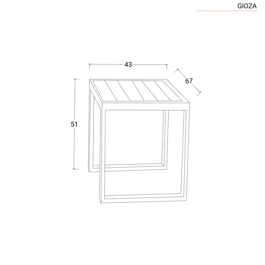Set relax da giardino modulare in alluminio antracite con cuscini grigi - Gioza