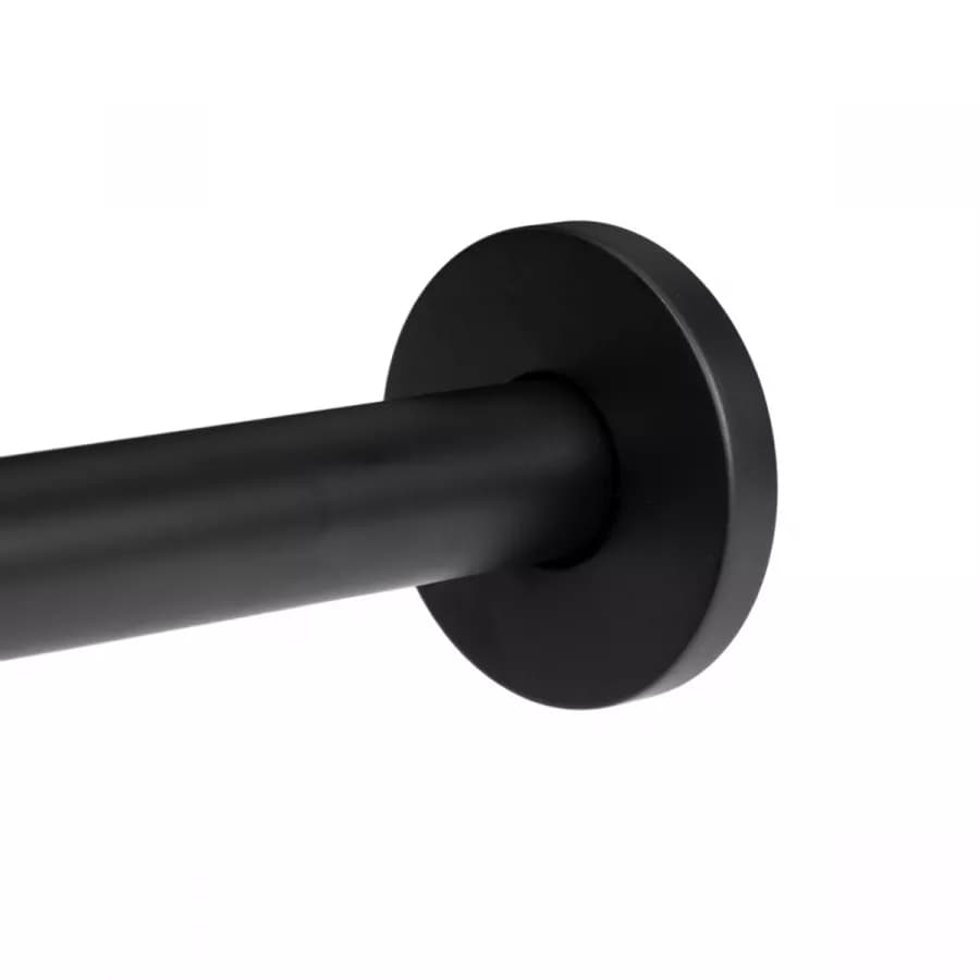 Set soffione ultraslim 40 cm con braccio doccia 40 cm nero opaco