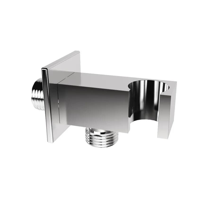 Set squadrato incasso doccia braccio 40 cm soffione e doccino con flessibile