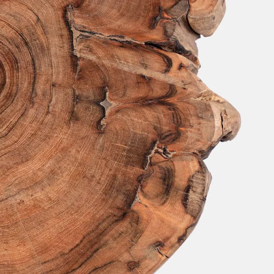 Sgabello in legno di acacia e metallo - Freia Acacia