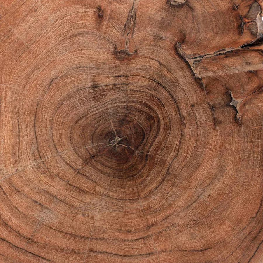 Sgabello in legno di acacia e metallo - Freia Acacia