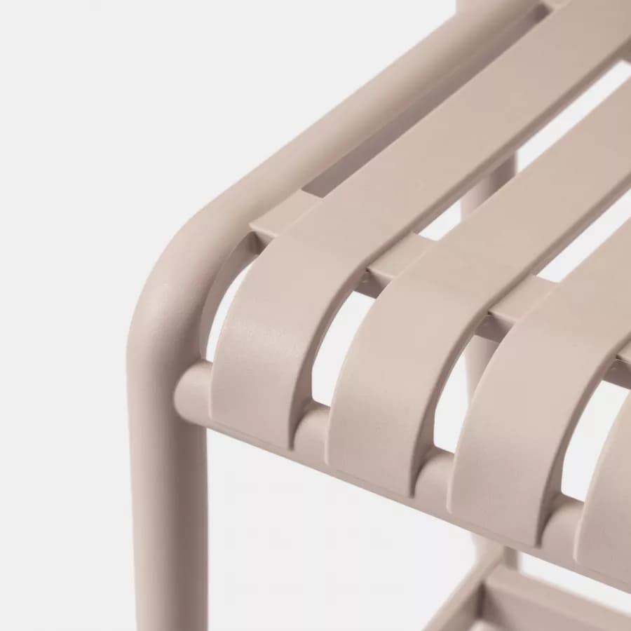 Sgabello in polipropilene beige - Nesturya