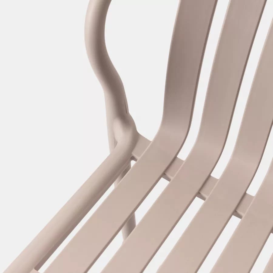 Sgabello in polipropilene beige - Nesturya