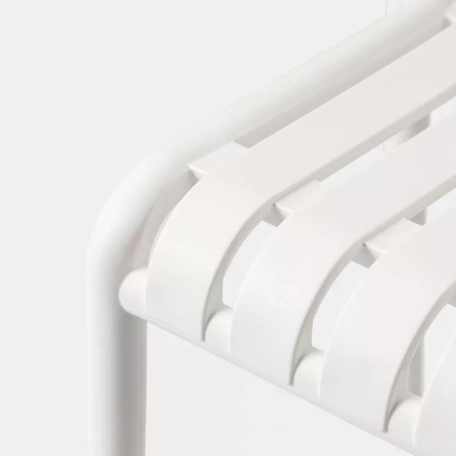 Sgabello in polipropilene bianco - Nesturya