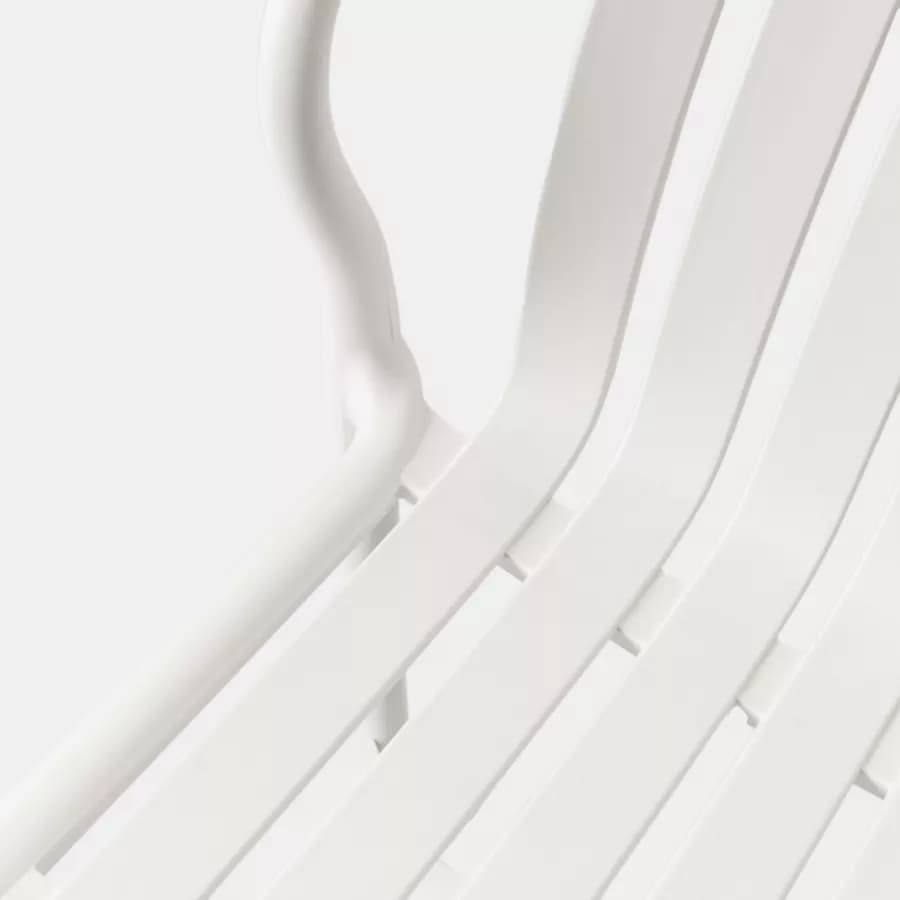 Sgabello in polipropilene bianco - Nesturya