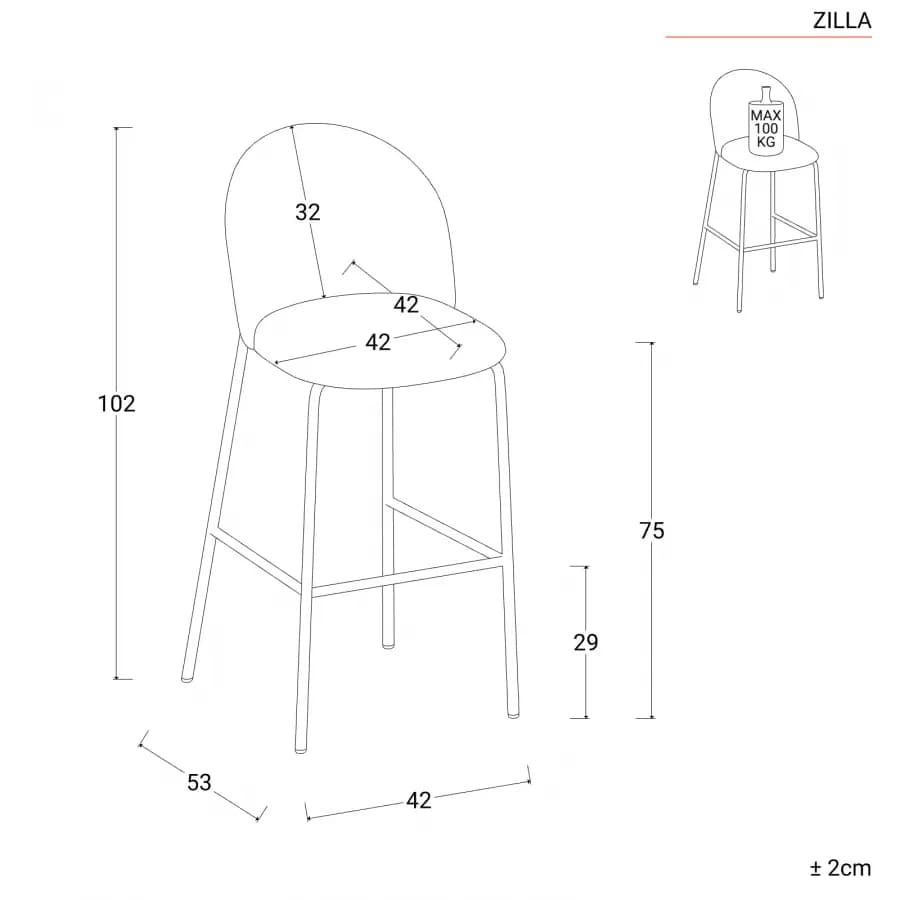 Sgabello in velluto verde scuro con gambe e poggiapiedi in metallo finitura oro - Zilla