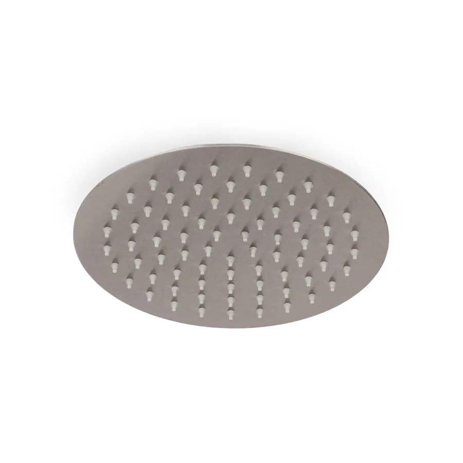 Soffione Ø 20 cm ultrasottile in acciaio inox satinato