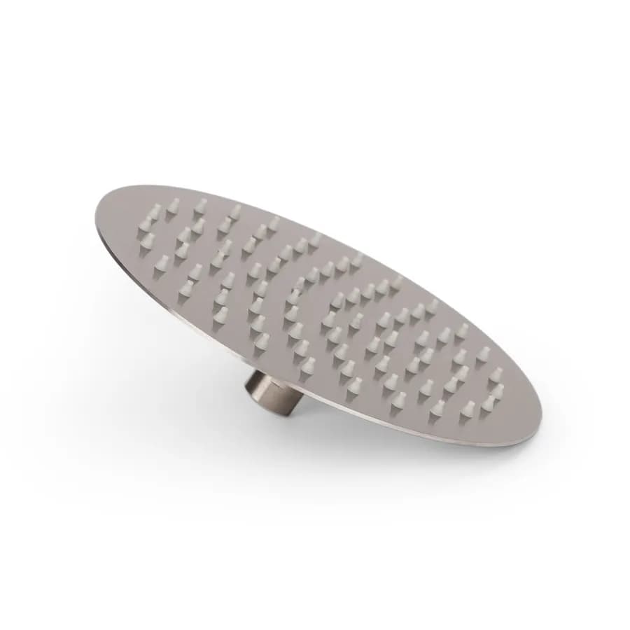 Soffione Ø 20 cm ultrasottile in acciaio inox satinato