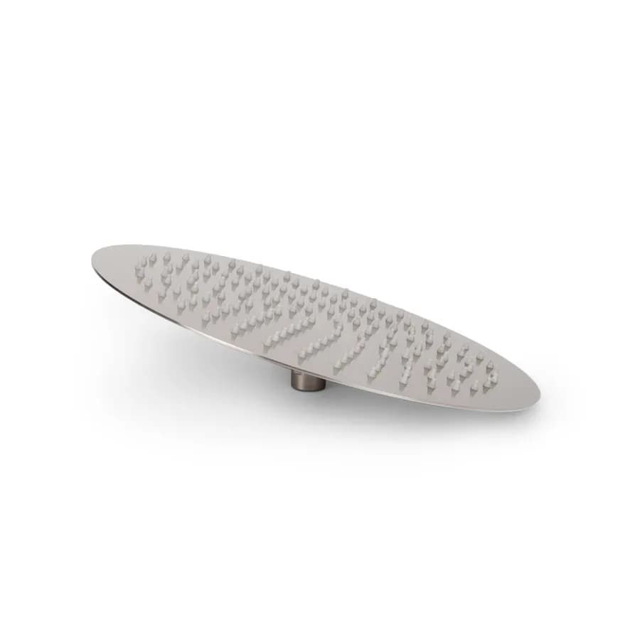 Soffione Ø 30 cm ultrasottile in acciaio inox satinato
