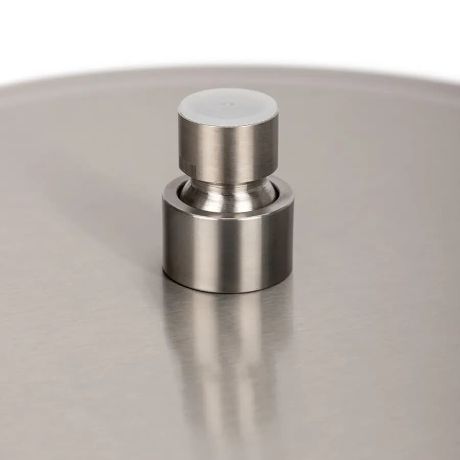 Soffione Ø 30 cm ultrasottile in acciaio inox satinato