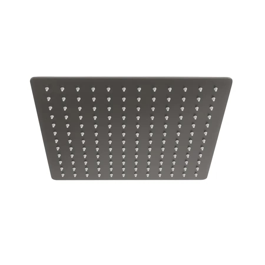 Soffione 30x30 cm ultraslim in acciaio inox nero spazzolato