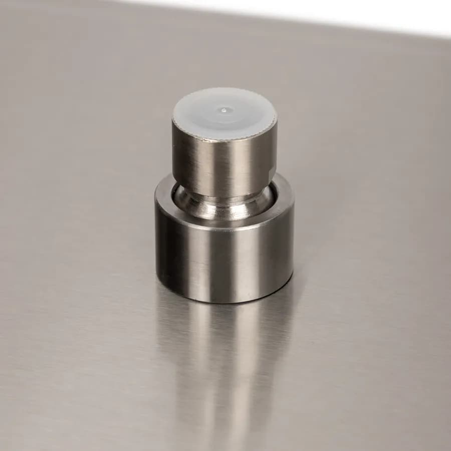 Soffione 40x40 cm ultraslim in acciaio inox spazzolato