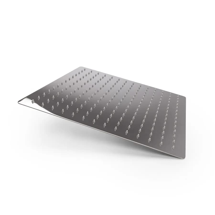 Soffione doccia 40 cm in acciaio inox a specchio ultraslim anticalcare e orientabile