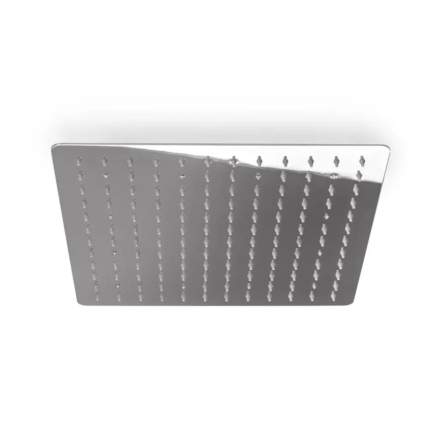 Soffione doccia a led 30x30 cm acciaio ultraslim finitura a specchio - Acq+
