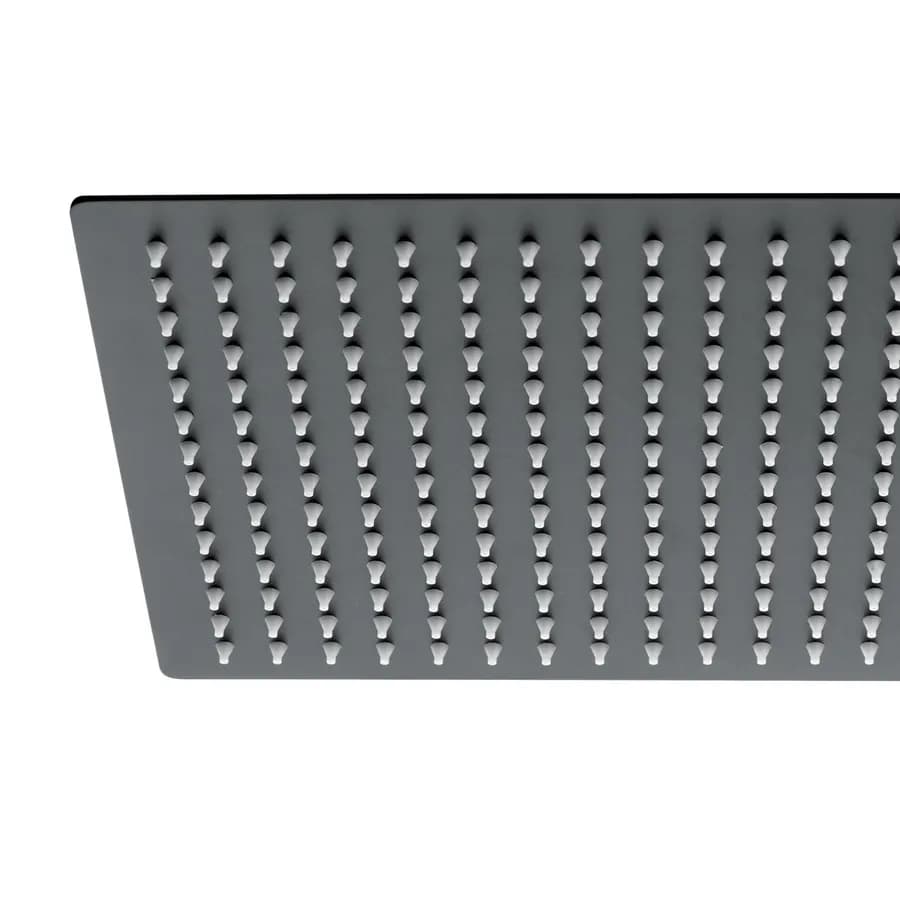 Soffione doccia quadrato 30 cm e braccio 40 cm anticalcare Jacuzzi - Rubinetteria
