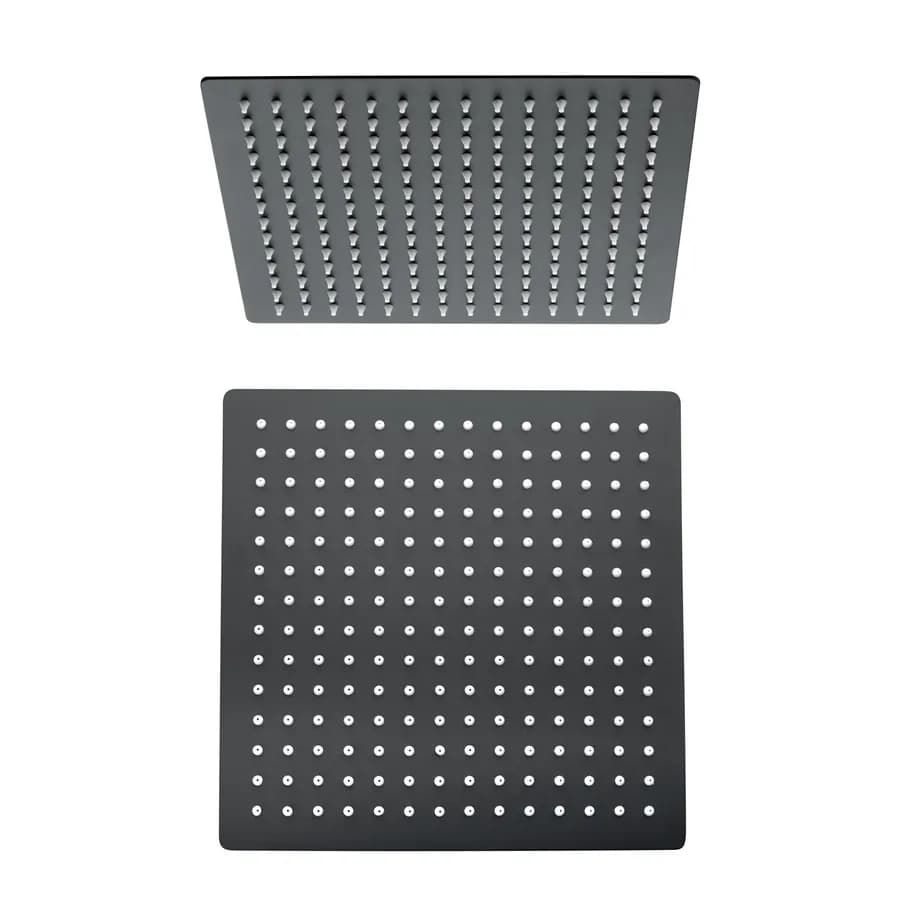 Soffione doccia quadrato 30 cm e braccio 40 cm anticalcare Jacuzzi - Rubinetteria