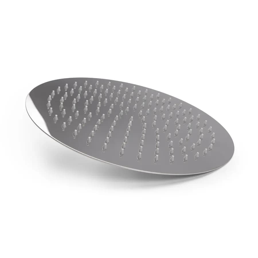Soffione doccia tondo Ø30 cm acciaio inox specchiato ultraslim anticalcare