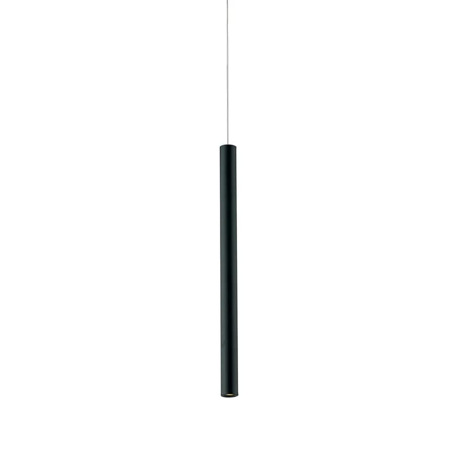 Sospensione 150h cm per binario trifase in alluminio nero con luce neutra - Radius