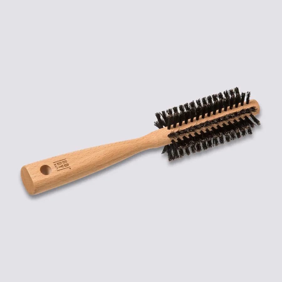 Spazzola per capelli 25x5 cm in legno naturale e setole nero