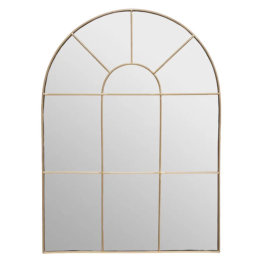 Specchio 54x74 cm con telaio in metallo oro