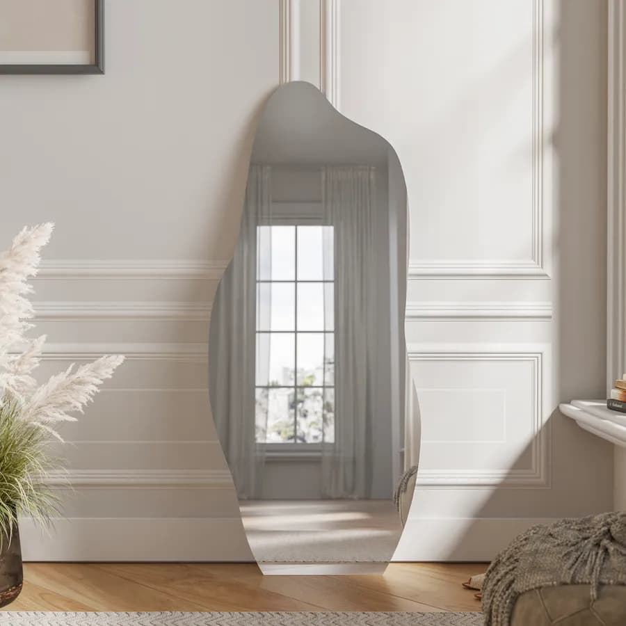 Specchio 60x140h cm da parete e da terra cornice filo lucido - Hennessy