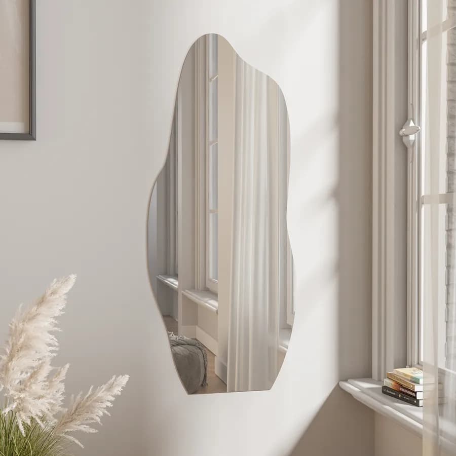 Specchio 60x140h cm da parete e da terra cornice filo lucido - Hennessy